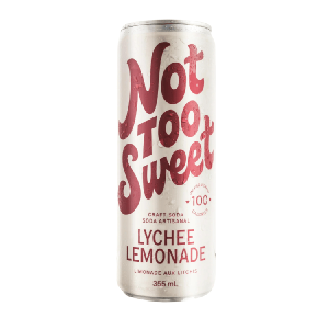Not Too Sweet Craft Soda Lychee Lemonade - 355ml 100% Authentic For Sale