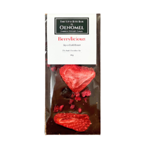 Oenomel Berrylicious Dark 75% Chocolate Bar - 80g Clearance Exclusive