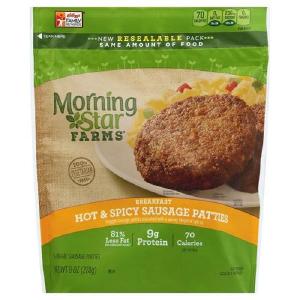 Morning Star Farms Hot & Spicy Sausage Patties 8oz Cheap Finishline
