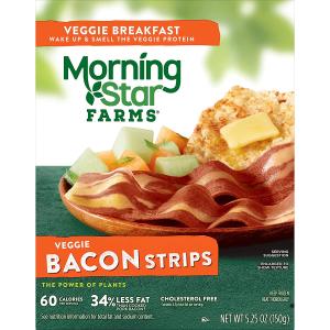 Morningstar Breakfast Bacon Strips 5.5oz 2025 Newest Cheap Online