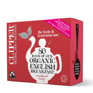 Clipper Organic Fairtrade English Breakfast Tea 80 Unbleached Bags Clearance Affordable