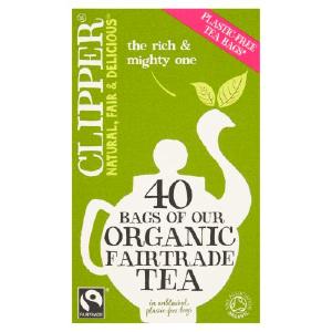 Clipper Fairtrade Everyday Organic Tea 40 Unbleached Bags Outlet Best Pices