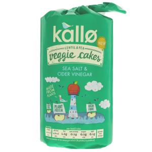 Kallo Sea Salt & Cider Vinegar Veggie Cakes 122g Outlet Best Place