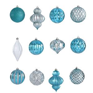 Holiday Lux Shatterproof, 12 Count Christmas Tree Ornament Set, 100mm with Reusable Box 2025 Cheap Pice