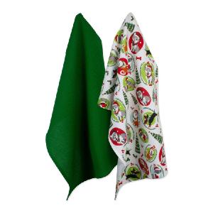Holiday Pups Printed Dish Towels Set of 2 Assorted Sale Reliable