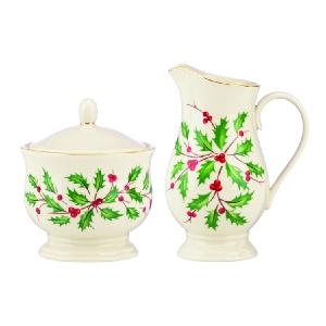 Holiday Sugar and Creamer Set Latest Cheap Online