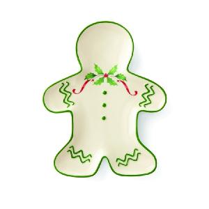 Holiday Gingerbread Man Accent Plate Sale Fake