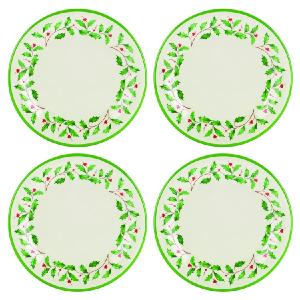 Holiday Melamine Dinner Plates Set of 4 Cheapest Online