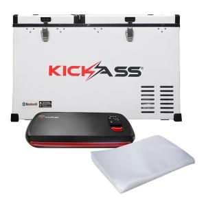 KickAss 75L Portable Camping Fridge/Freezer & Lithium Vacuum Sealer Combo Cheapest Cheap Online
