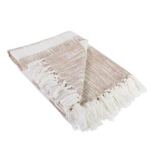 DII Taupe Slub Stripe 60" x 50" Throw Discount Online