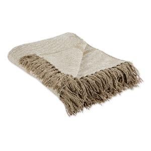 DII Stone Stripe Homespun 60" x 50" Throw With Paypal Sale Online