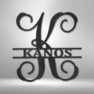 Vine Family Monogram - Steel Sign Cheap Sale