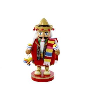 10.25" Chubby Mexican Nutcracker Tablepiece Free Shipping For Sale
