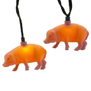 10-Light Pink Pig Light Set Clearance Extremely