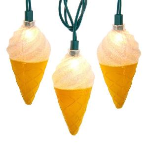 10-Light Ice Cream Cone Light Set Cheap New Arrival