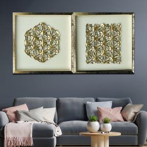 Elegant Matrix & Mystic Mandala Shadow Box Wall Decoration Piece - Set of 2 Clearance Very Cheap