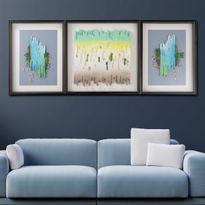 Echoes of Nature Wall Decoration Shadow Box - Set of 3 Tumblr