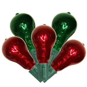 10-Count Red and Green Transparent Mini Christmas Light Set with 9' Green Wire Buy Cheap Authentic