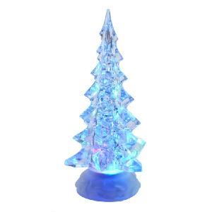 10.25" Battery-Operated LED Clear Tree Table-Piece with Motion Cheap Online Store