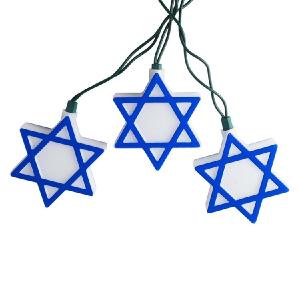 10-Light Hanukkah Star of David Light Set Wiki Cheap Online