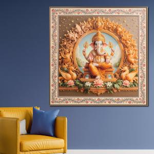 Siddhivinayak The Lord Ganesha Painting for Home Largest Supplier Cheap Pice