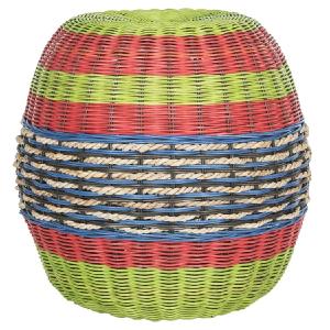 Nikos Wicker End Table - Multi Outlet Sale Online