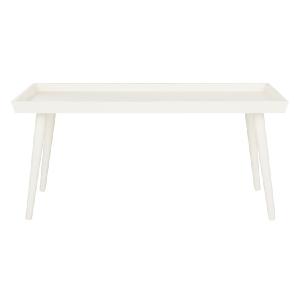 Nonie Coffee Table with Tray Top - Distressed White Outlet For You