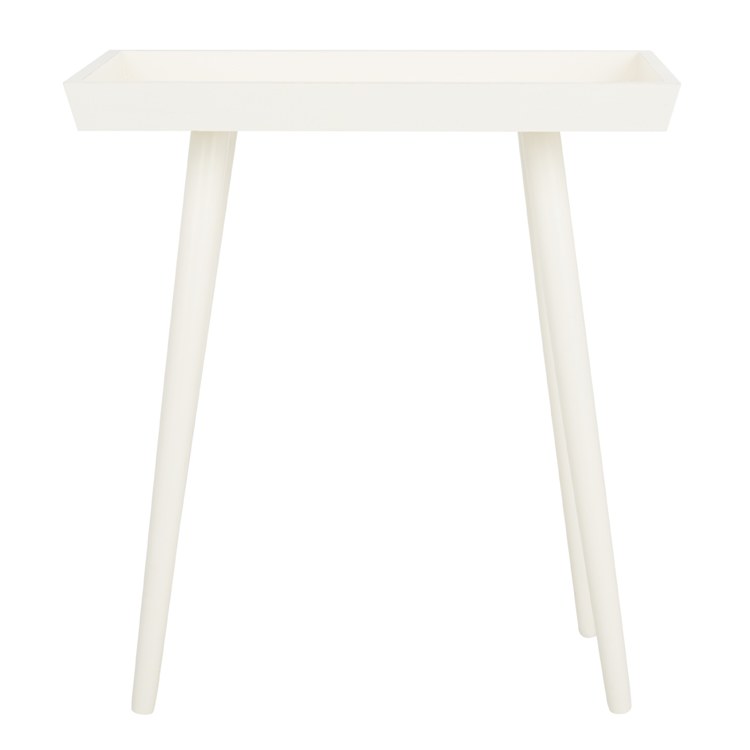 Nonie Tray Accent Table - Distressed White Free Shipping Sast