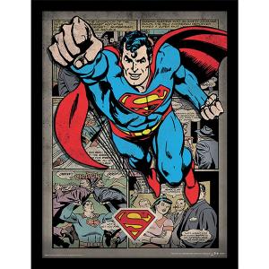Superman (Comic Montage) 30 x 40 cm Framed Collector Print Eastbay Online
