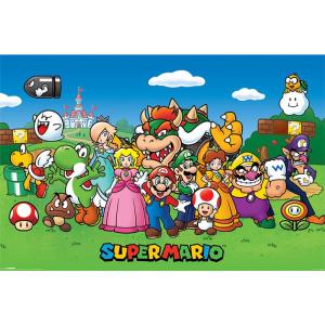 Super Mario Poster Characters Online Online With Mastercard