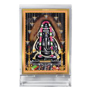 Diviniti 24K Gold Plated Foil Ayyappa Vinayagar Frame For Car Dashboard, Home Decor, Worship & Gift (11 x 6.8 CM) 2025 Newest Sale Online