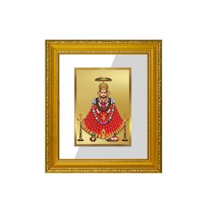 DIVINITI 24K Gold Plated Foil Khatu Shyam Wall Photo Frame Religious Photo Frame Idol for Home & Office Decor Prayer, Gifts Items DG 101 Size 1 (15.3x14.9 CM) Cheap Sale Finishline