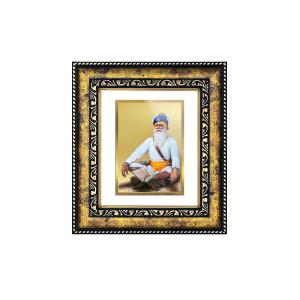 DIVINITI 24K Gold Plated Foil Baba Deep Singh Photo Frame for Home Decor, Puja Room, Table Top, Wall Hanging, Workshop, Gift|DG113 Size 2 (22.6x18.4 CM) Outlet Lowest Pice