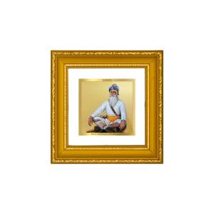 DIVINITI 24K Gold Plated Foil Baba Deep Singh Traditional Photo Frame Idol for Wall Hannging, Puja Room, Home Decor, Table Top, Gifts|DG101S1A (10x10 CM) The Cheapest Cheap Pice