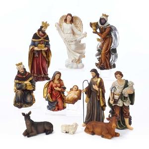 11-Piece 8.5" Nativity Table Set For Sale