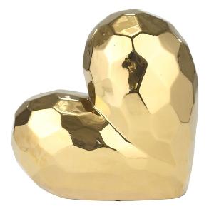 11.5" Gold Ceramic Heart Discount The Cheapest