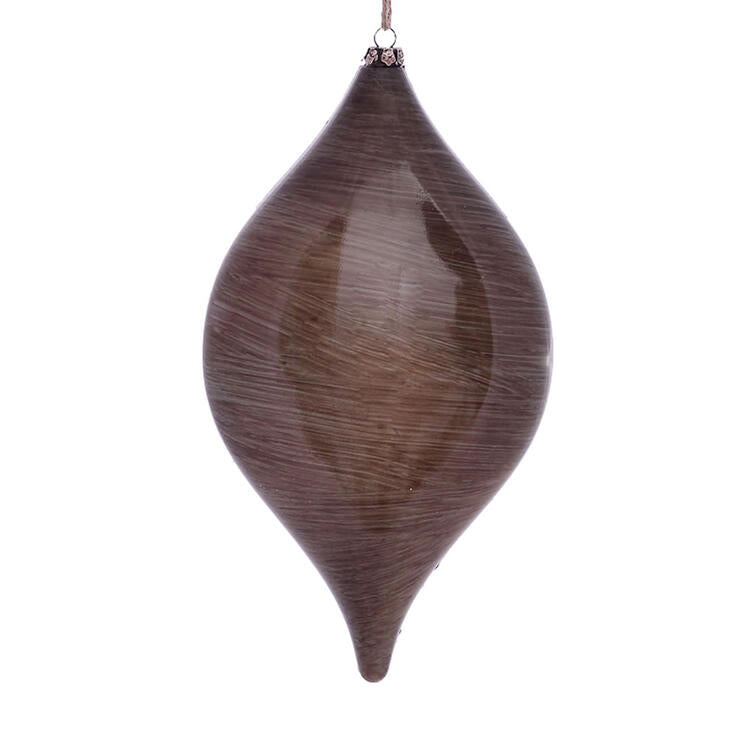 11.5" Pewter Wood Grain Drop Ornaments 2 Per Pack Cheap Sale Finishline