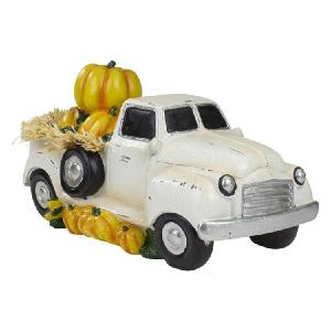 11.25" Truck Full of Pumpkins and Hay Thanksgiving Tabletop Figure Discount Cheap