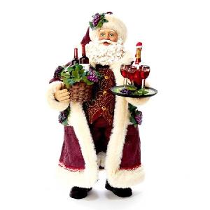 11.5" Fabriche Santa with Wine Basket Buy Cheap Explore