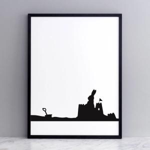 Seaside Rabbit Print Free Shipping The Cheapest