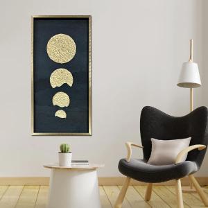 The Golden Dahlia Shadow Box Wall Decoration Piece For Nice