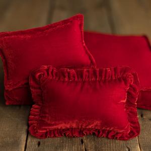 Bed Linens | Cheery Red Velvet Cheap Factory Outlet