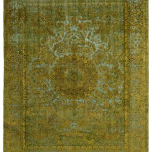 Vintage Kerman Fine Collection: Antique Persian Hand-Knotted Rugs in Stonewashed, Recoloured Finishes293 cm x 393 cm Discounts Sale Online