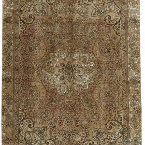 Vintage Royal Collection: Antique Persian Hand-Knotted Rugs in Stonewashed, Recoloured Finishes187 cm x 273 cm Cheap Sale Manchester Great Sale