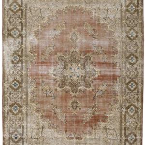 Vintage Kerman Fine Collection: Antique Persian Hand-Knotted Rugs in Stonewashed, Recoloured Finishes294 cm x 386 cm Pictures Cheap Online
