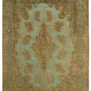 Vintage Kerman Fine Collection: Antique Persian Hand-Knotted Rugs in Stonewashed, Recoloured Finishes290 cm x 377 cm Pre Order