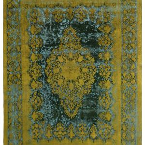 Vintage Kerman Fine Collection: Antique Persian Hand-Knotted Rugs in Stonewashed, Recoloured Finishes294 cm x 408 cm Extremely Cheap Pice