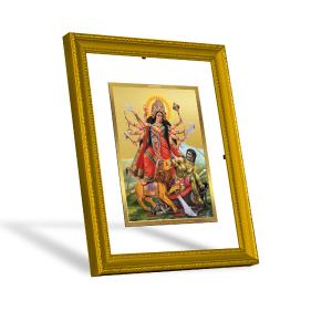 DIVINITI 24K Gold Plated Foil Goddess Durga Wall Photo Frame Idol for Home Decor, Prayer, Workshop, Premium Gift|DG101 Size 2 (22.6x18.4 CM) Comfortable Cheap Pice
