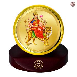 Diviniti 24K Gold Plated Chandraghanta Mata Photo Frame for Car Dashboard, Home Decor, Table Top, Puja Room Worship and Festival Gift MCF1CGOLD (5.5x5 CM) Really Cheap Shoes Online