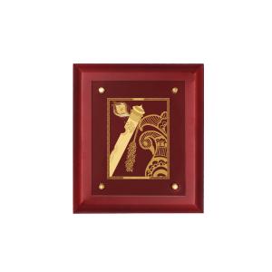 Diviniti 24K Gold Plated Flute Photo Frame Home & Office Decor, Tabletop, Puja Room, Workshop, Gift Items | MDFS2 (20x16 CM) Eastbay Online